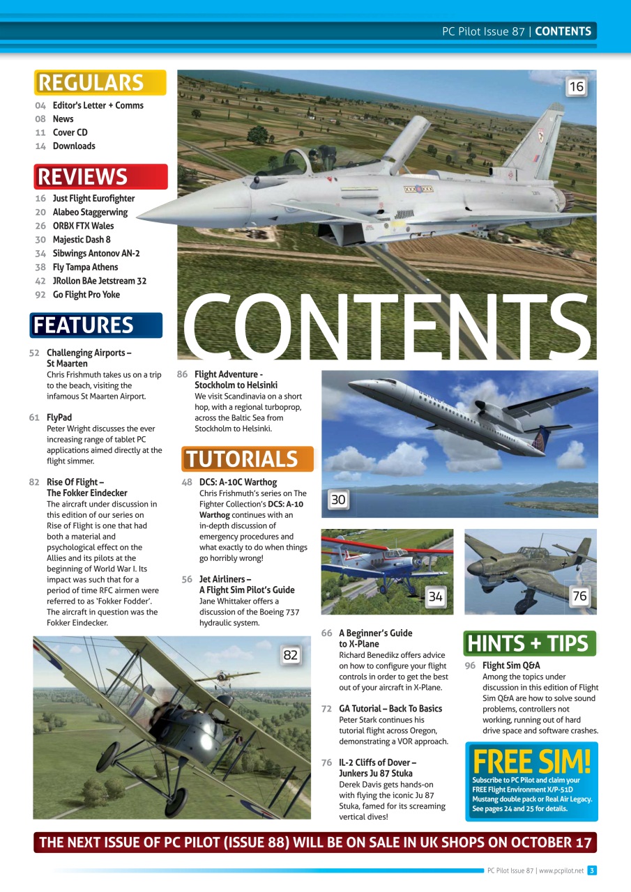 PC Pilot Preview Pages