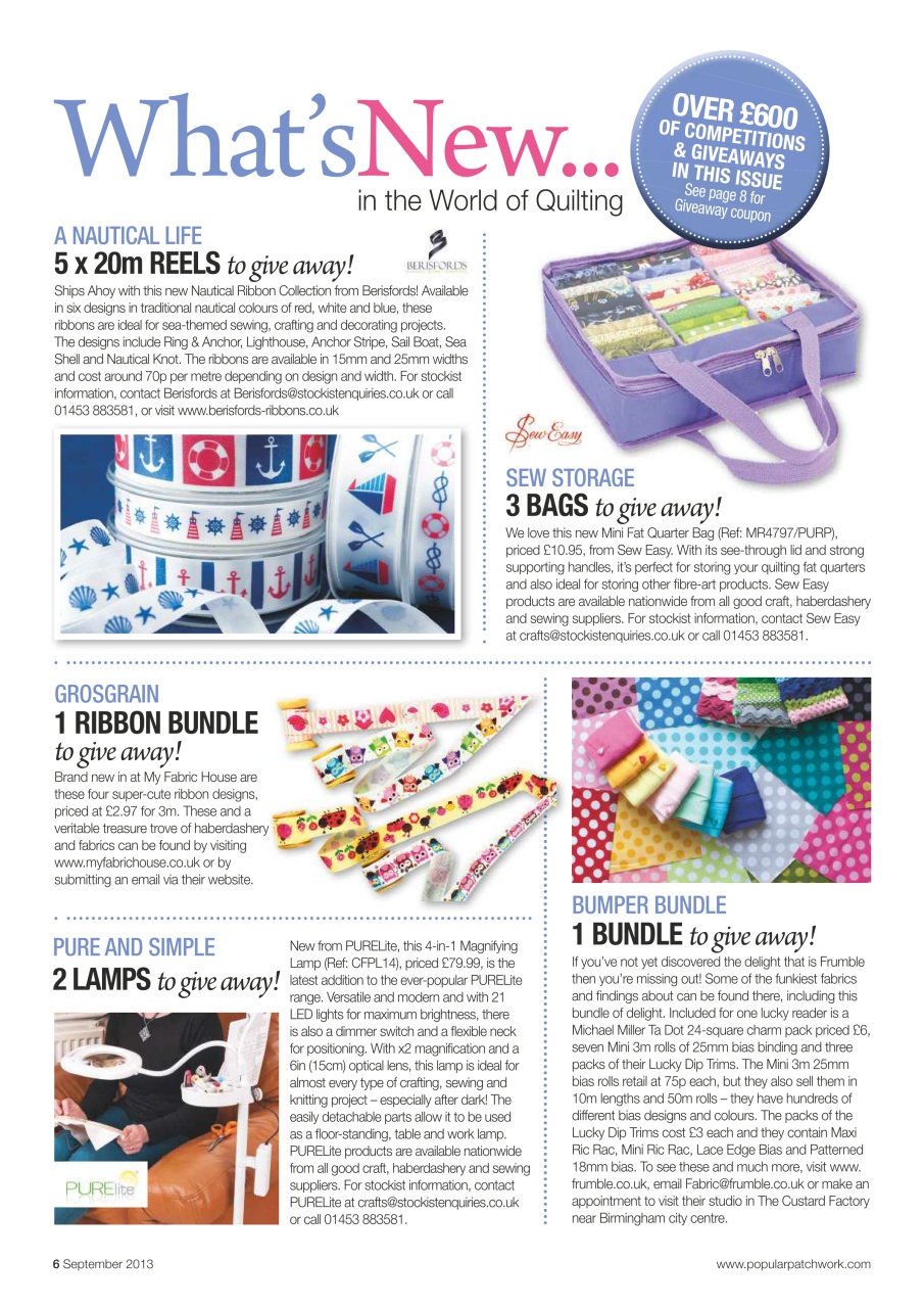 Popular Patchwork Magazine Preview Pages