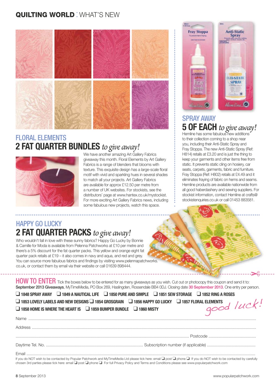 Popular Patchwork Magazine Preview Pages