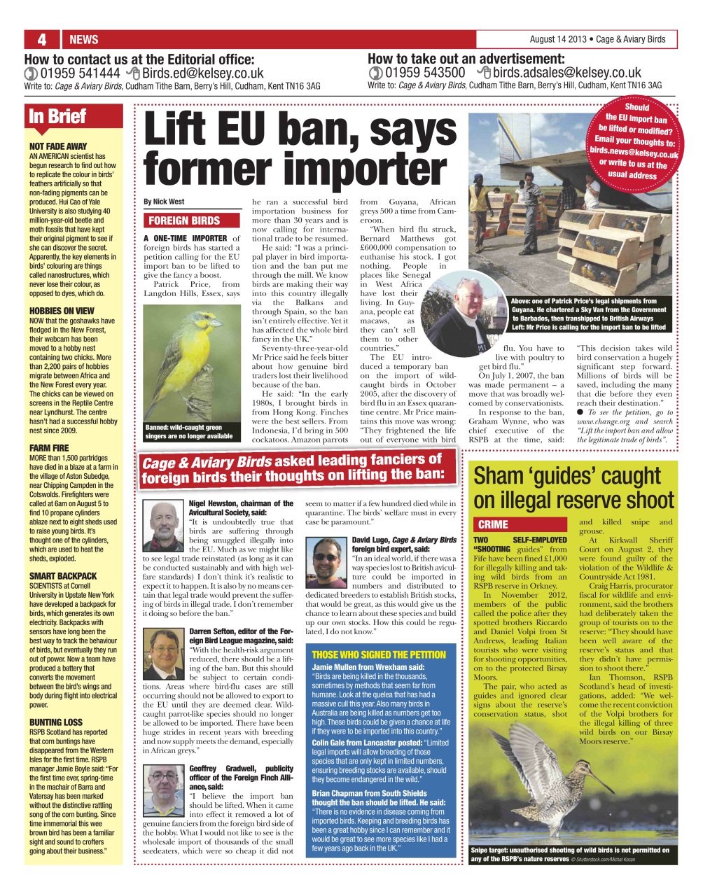 Cage & Aviary Birds Preview Pages