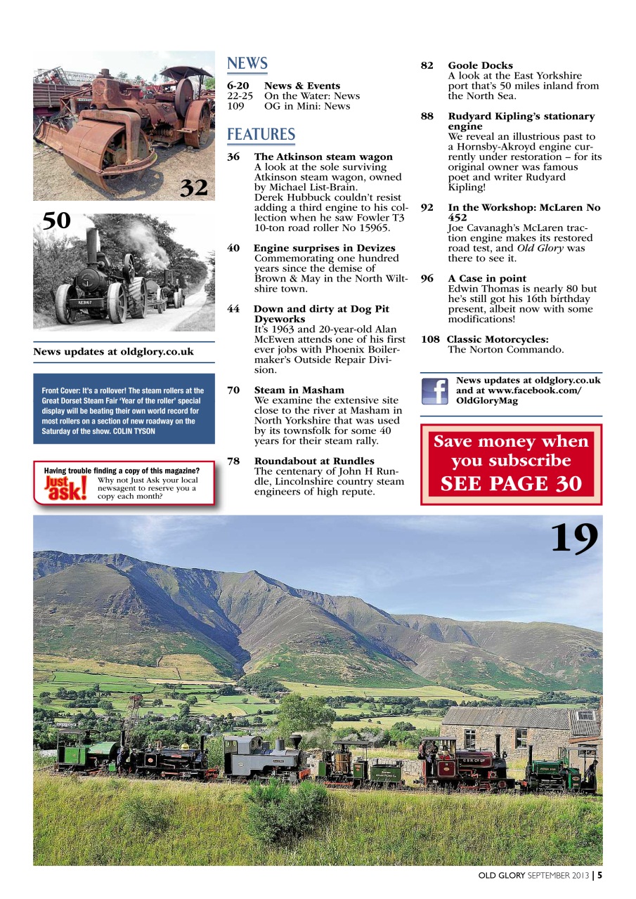 Old Glory Magazine Preview Pages