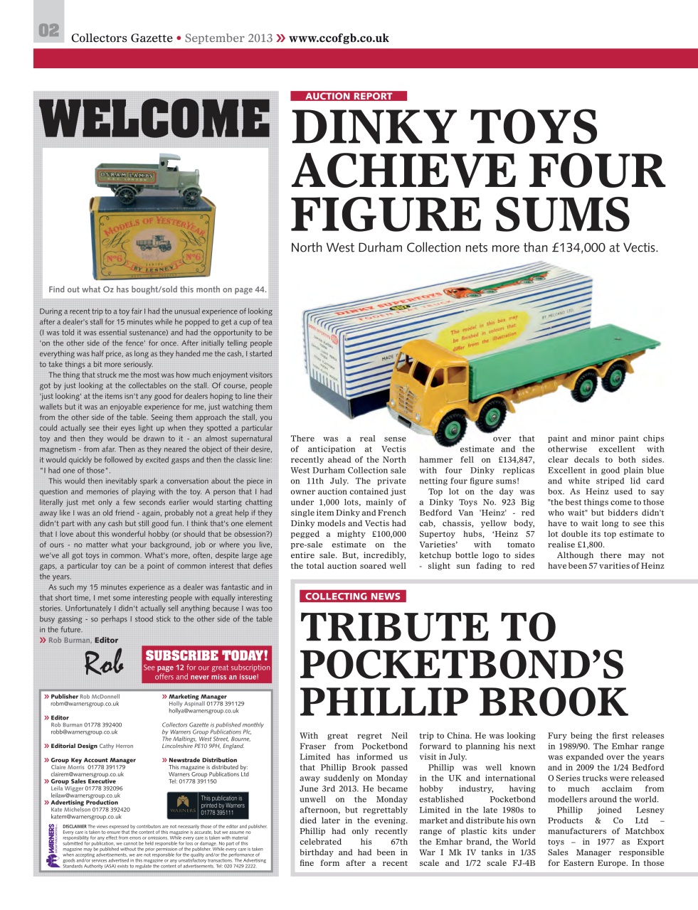 Collectors Gazette Preview Pages