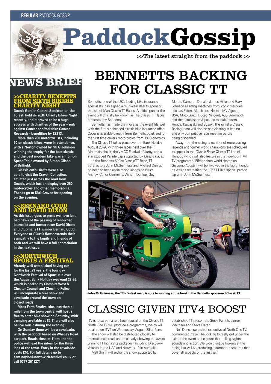 Classic Racer Preview Pages