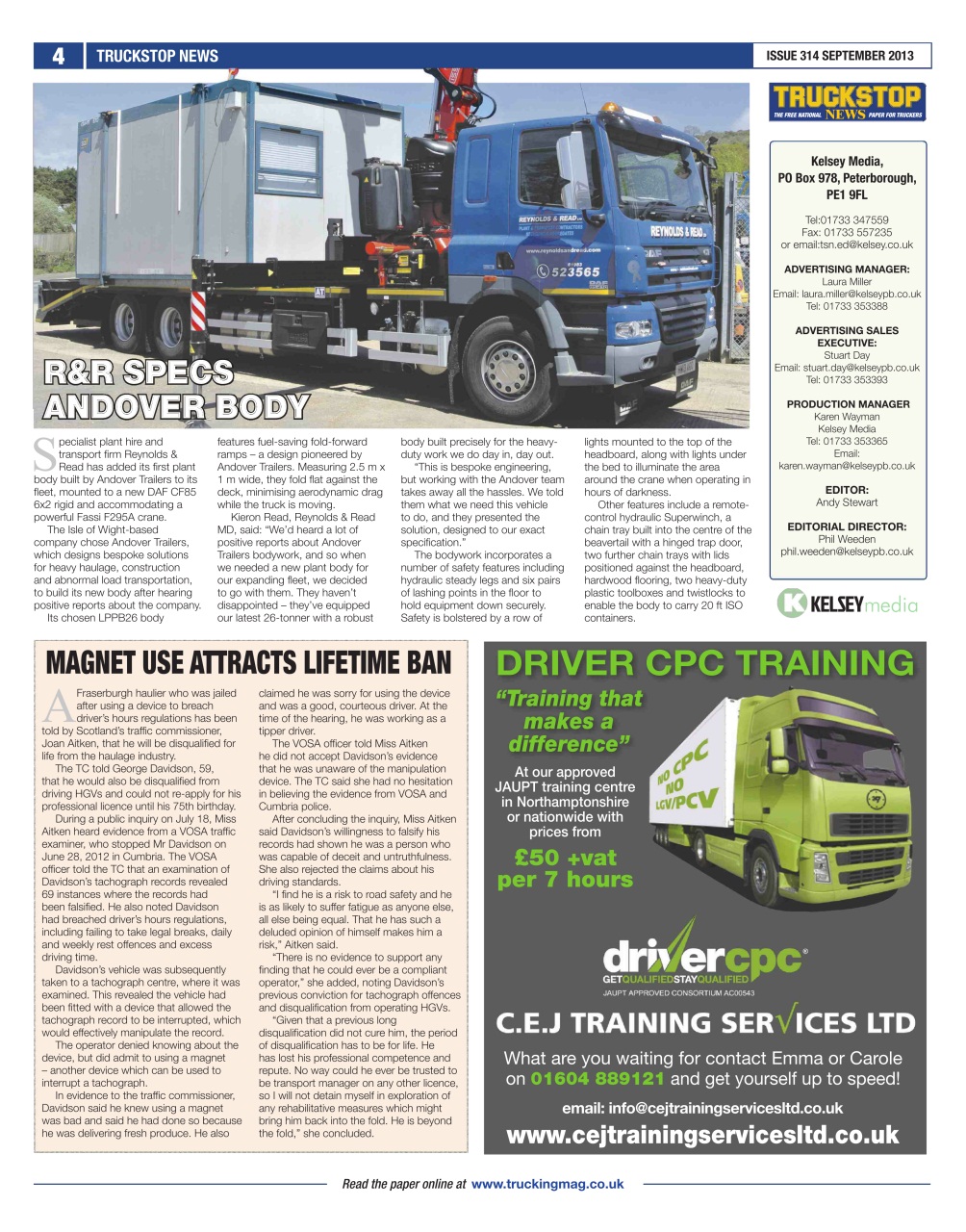 Truckstop News Preview Pages