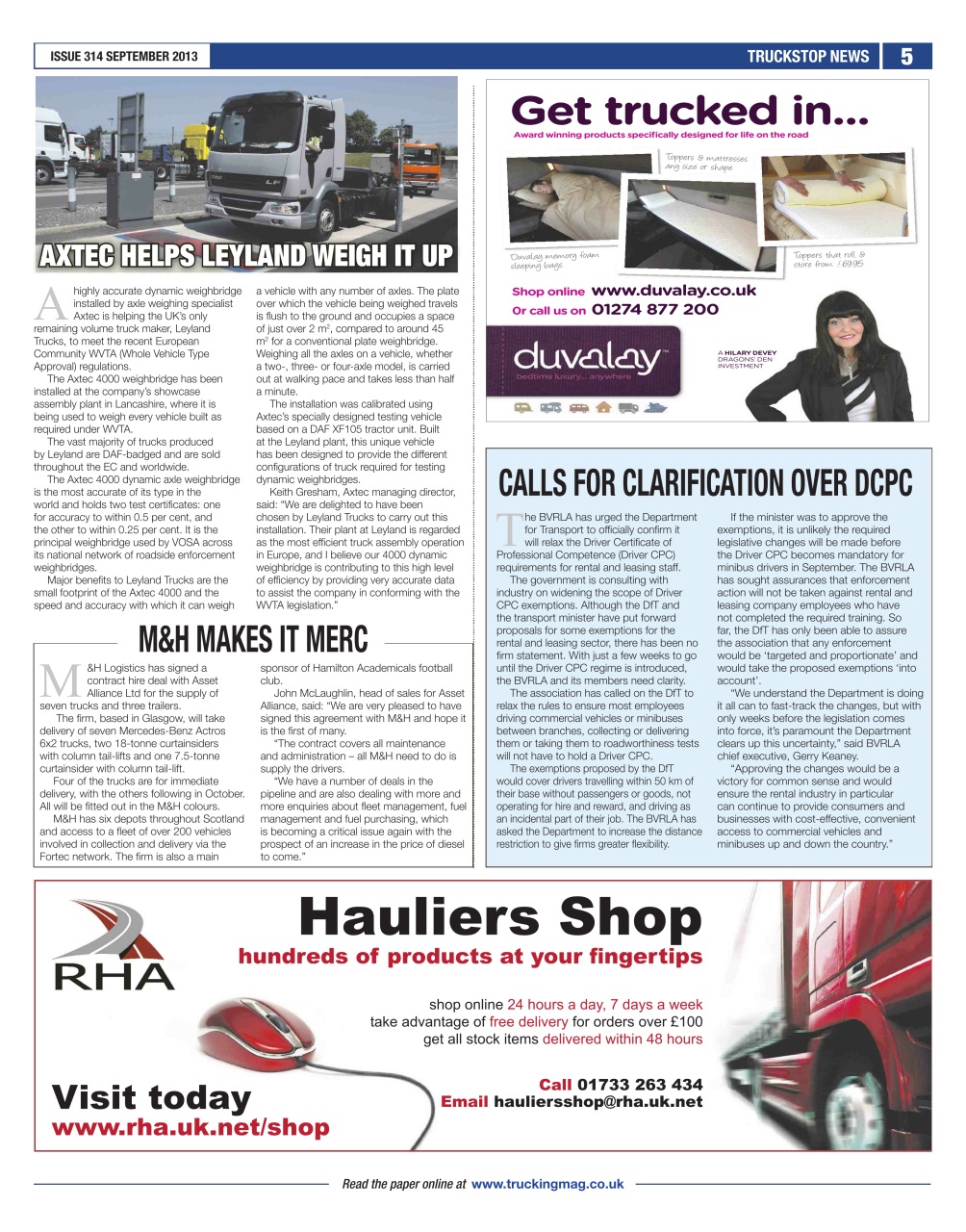 Truckstop News Preview Pages