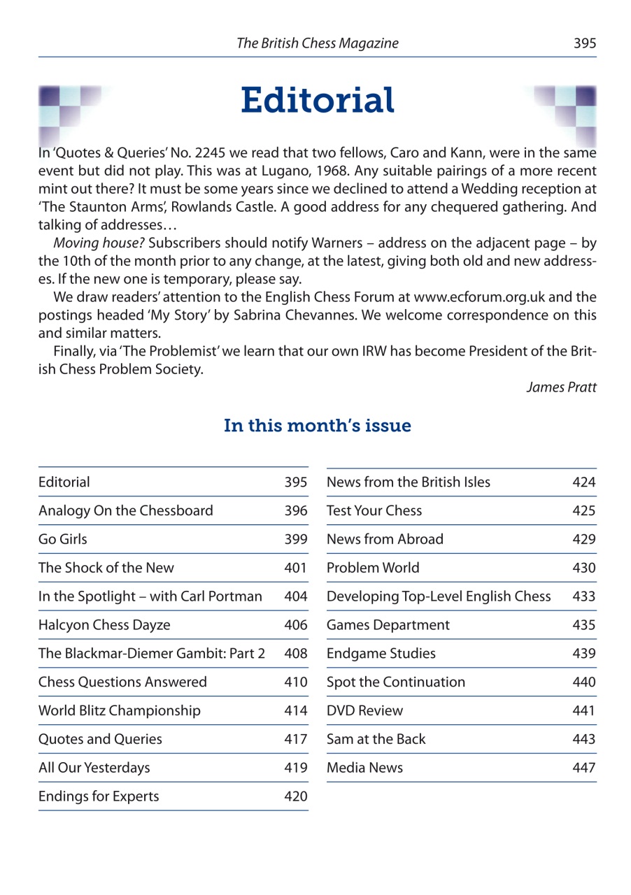 British Chess Magazine Preview Pages