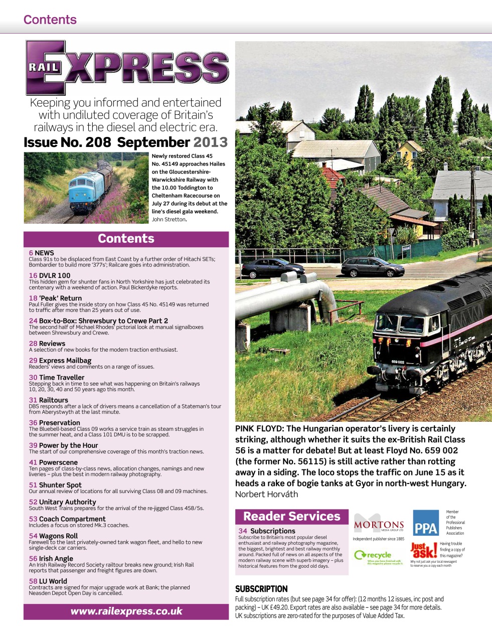Rail Express Preview Pages
