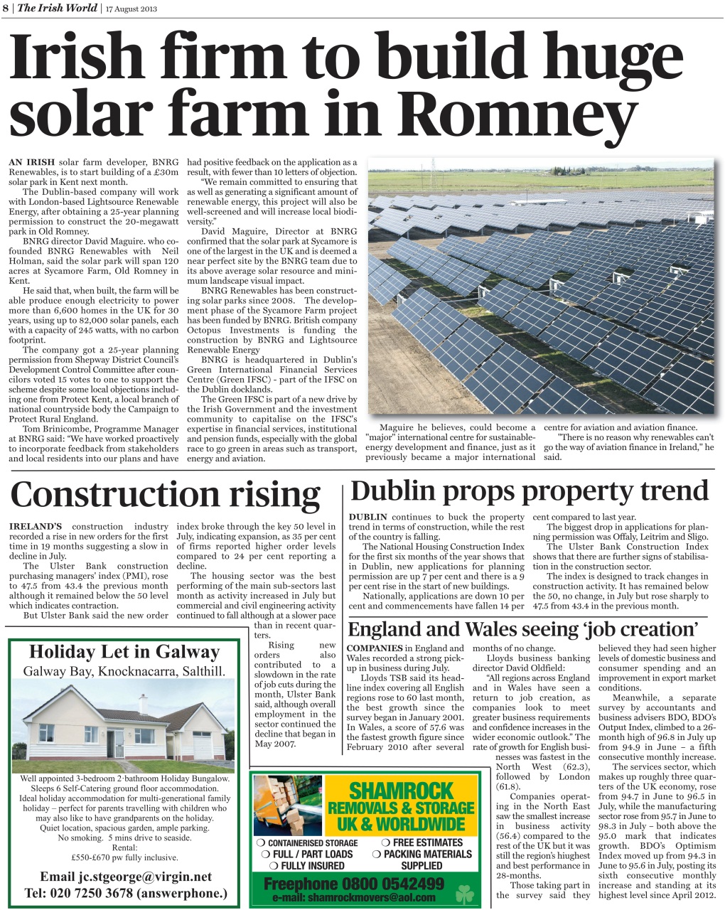 Irish World Preview Pages