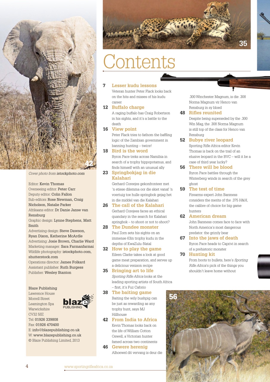 Sporting Rifle Preview Pages