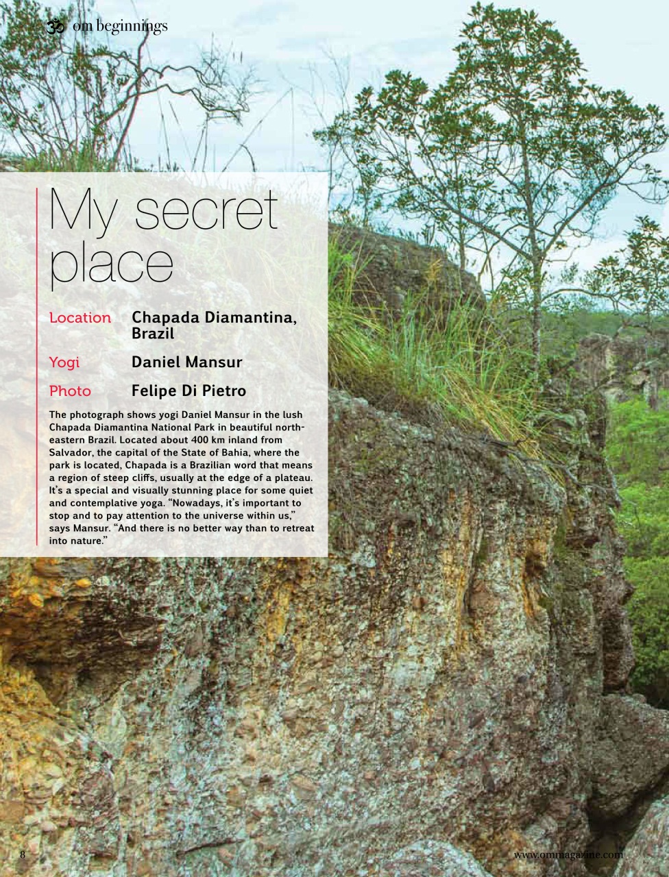 OM Yoga Magazine Preview Pages