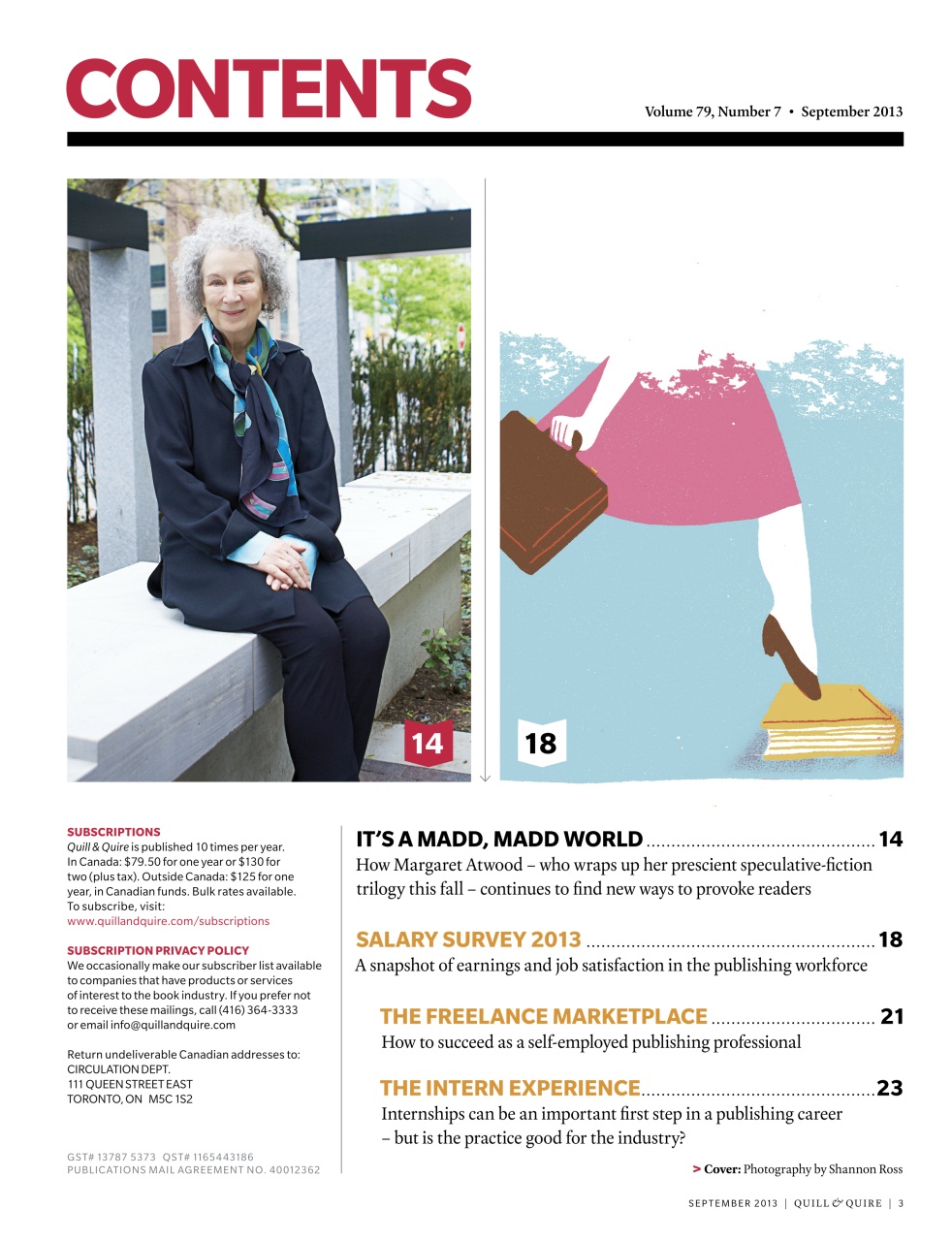 Quill & Quire Preview Pages