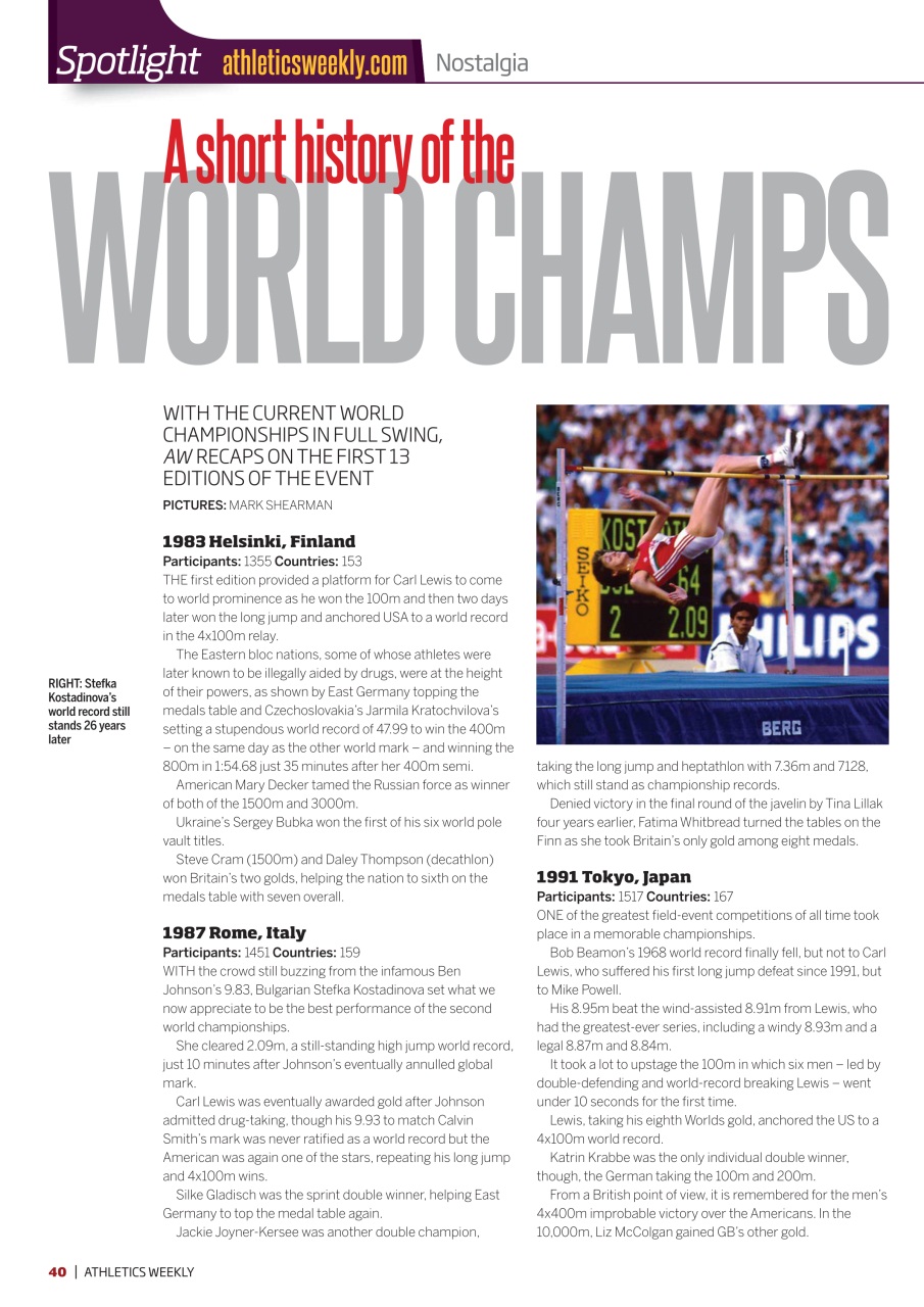 AW – Athletics Weekly Magazine Preview Pages