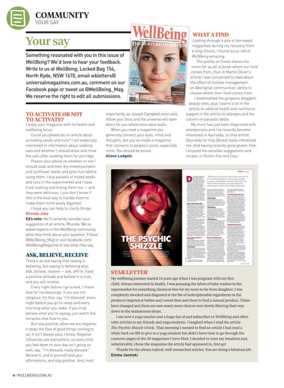 WellBeing Preview Pages