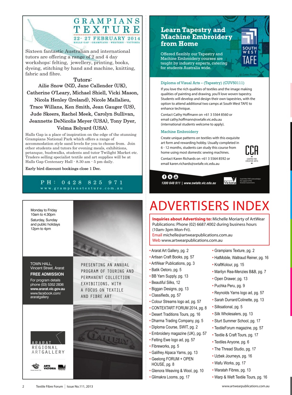 Textile Fibre Forum Preview Pages