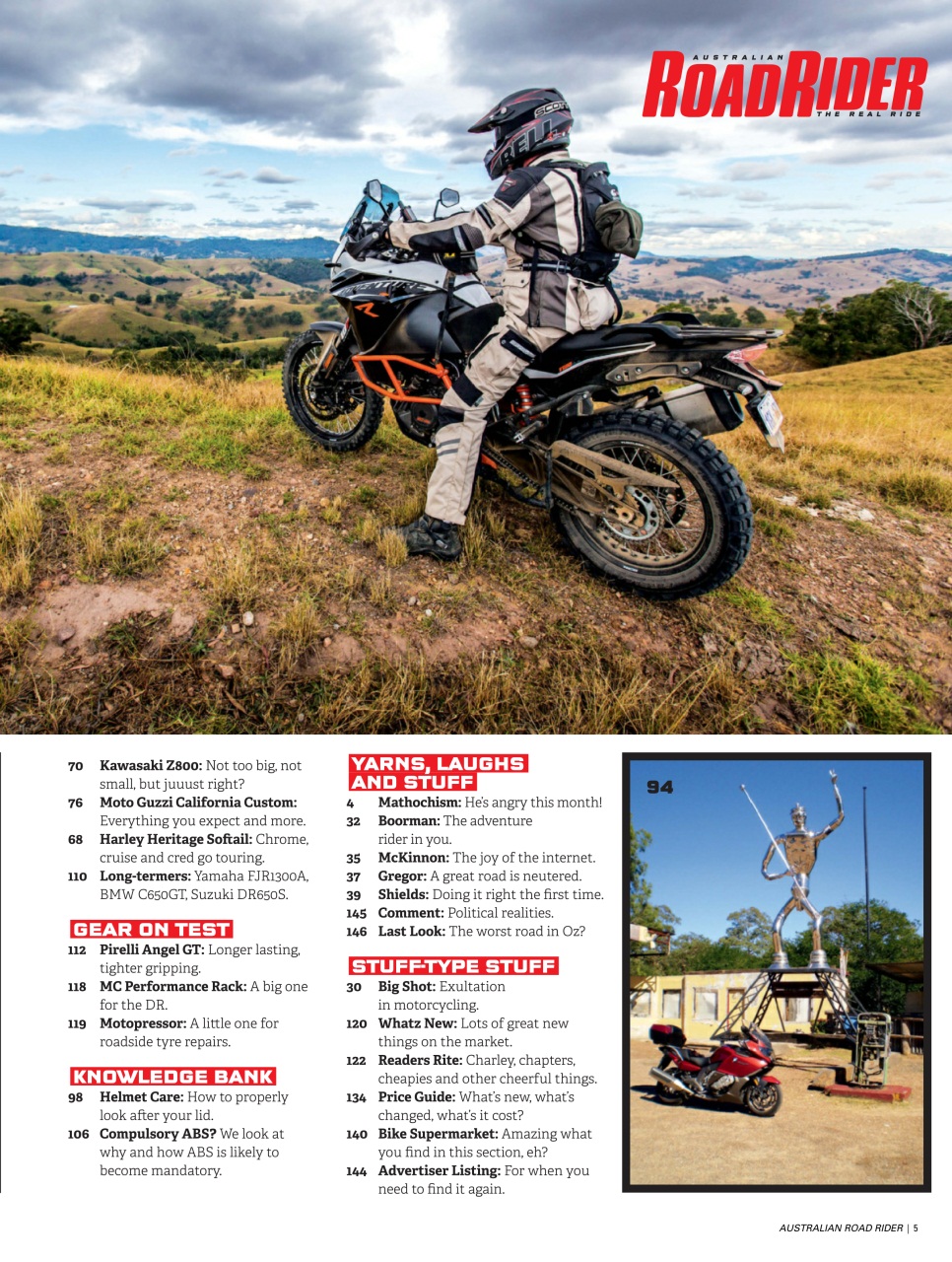Australian Road Rider Preview Pages