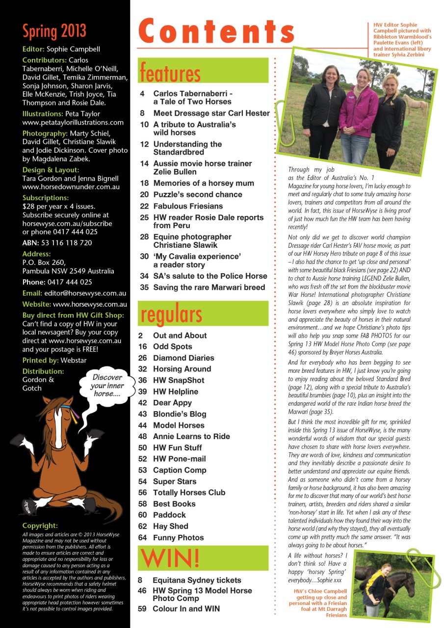 HorseWyse Magazine Preview Pages