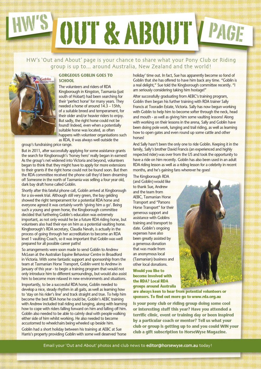 HorseWyse Magazine Preview Pages