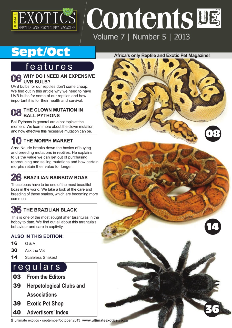 Ultimate Exotics Preview Pages