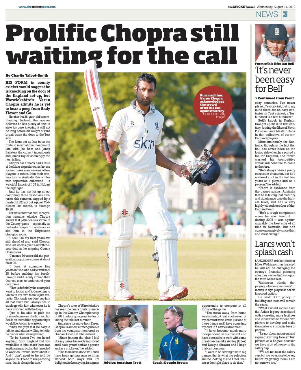 The Cricket Paper Preview Pages