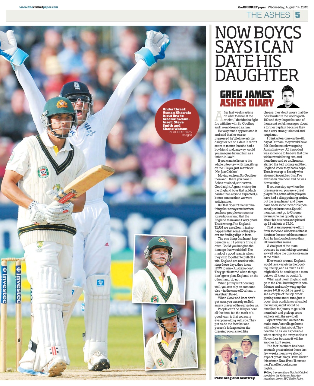 The Cricket Paper Preview Pages