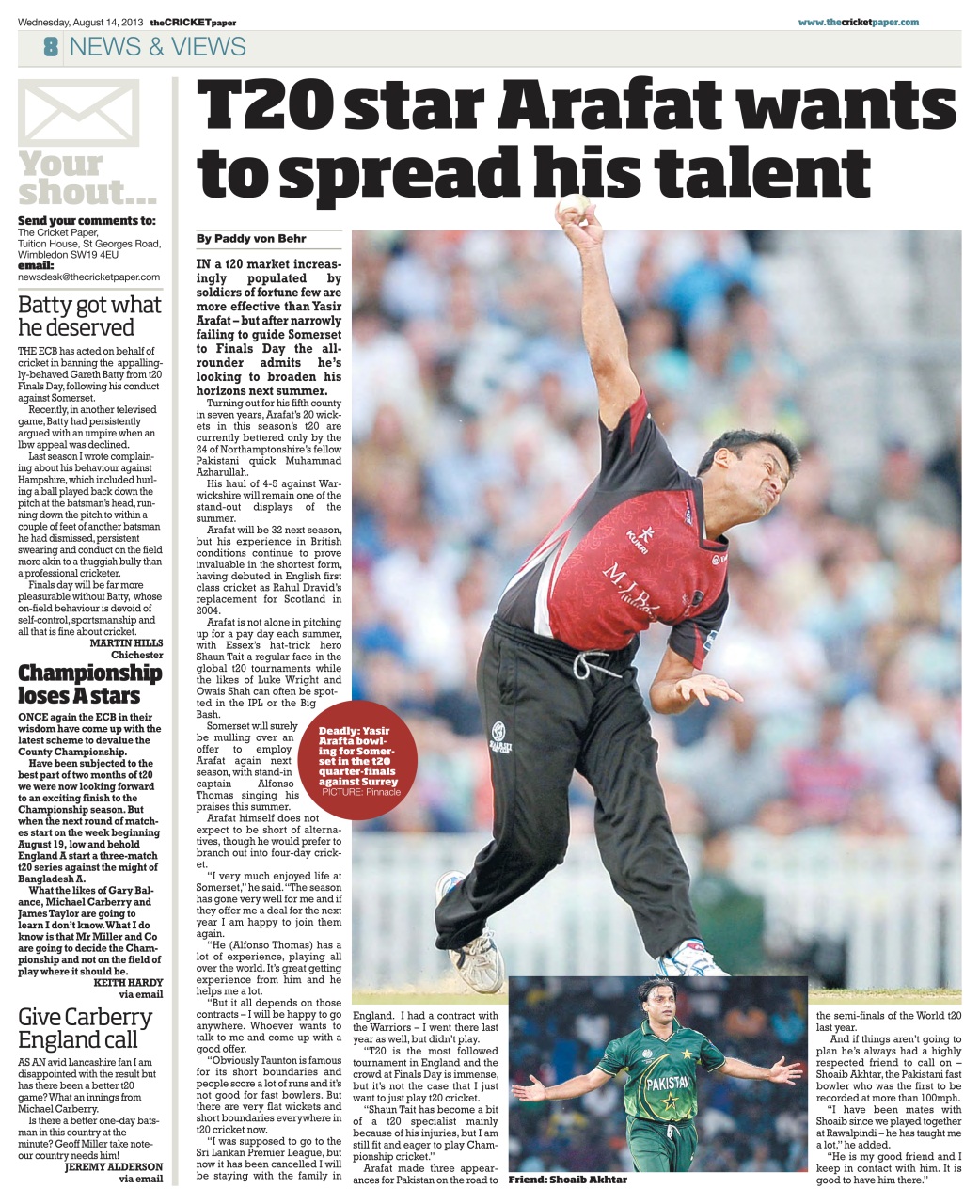 The Cricket Paper Preview Pages