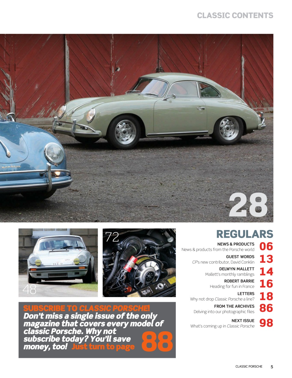 Classic Porsche Preview Pages