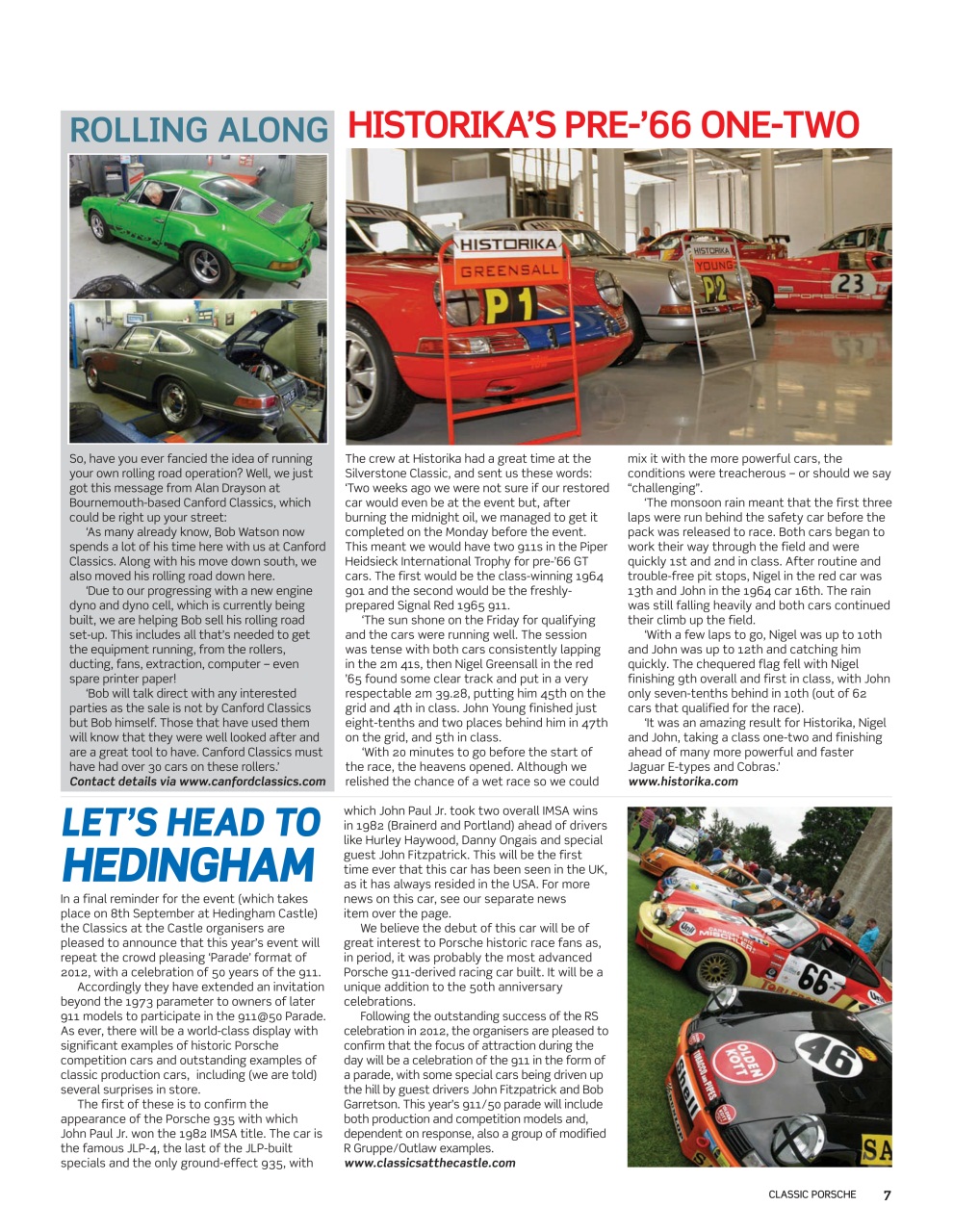 Classic Porsche Preview Pages