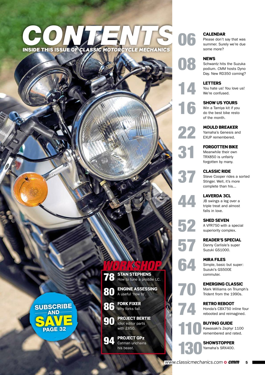 Classic Motorcycle Mechanics Preview Pages