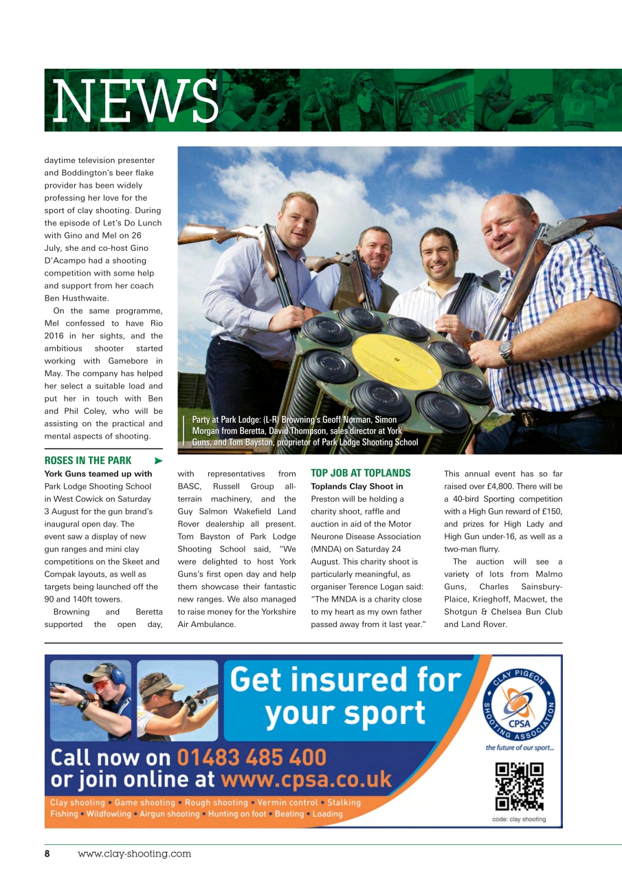 Clay Shooting Preview Pages