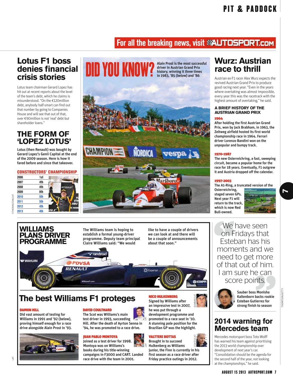 Autosport Preview Pages