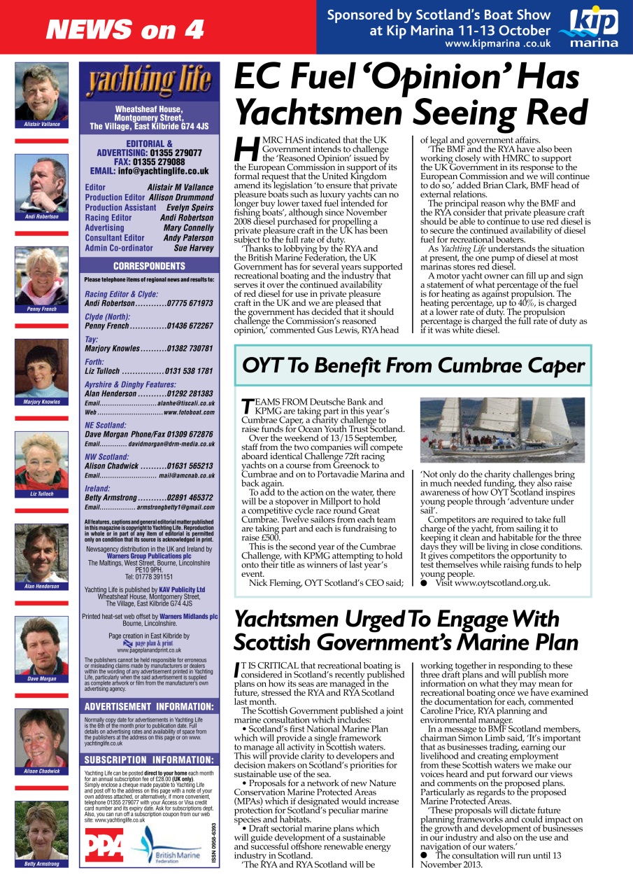 Yachting Life Preview Pages