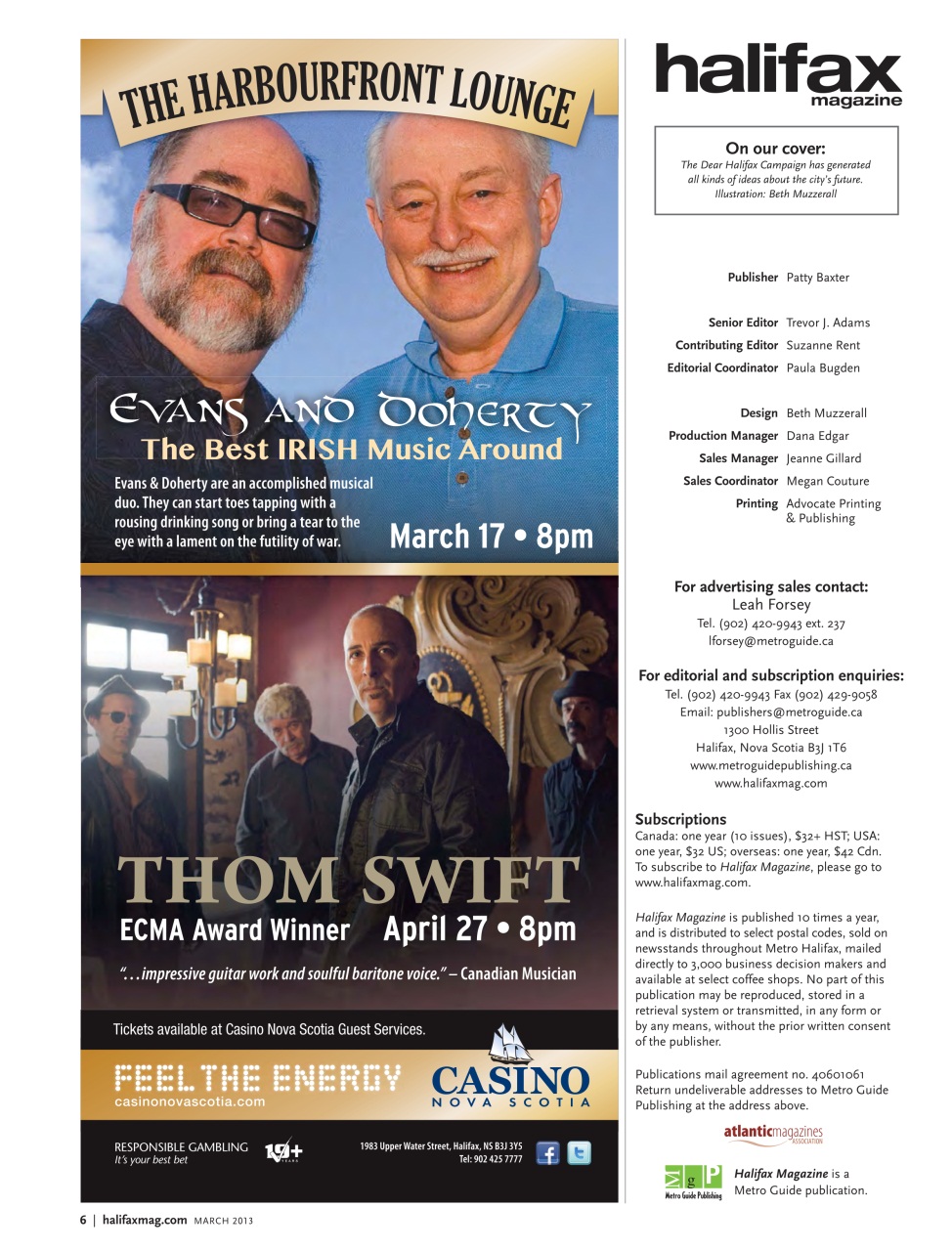 Halifax Magazine Preview Pages