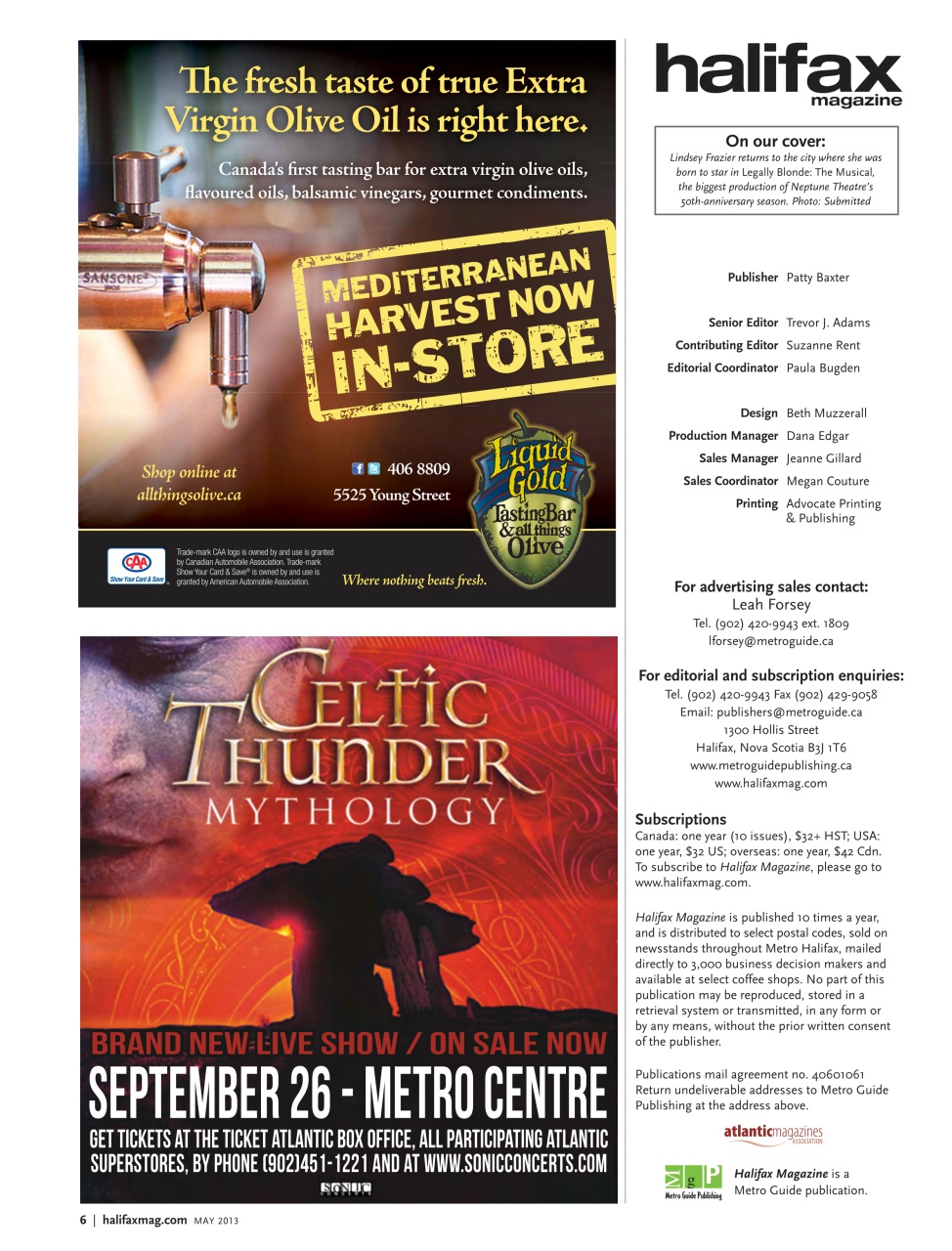 Halifax Magazine Preview Pages