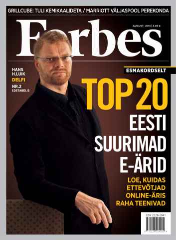 Forbes Estonia issue Forbes Aug'13