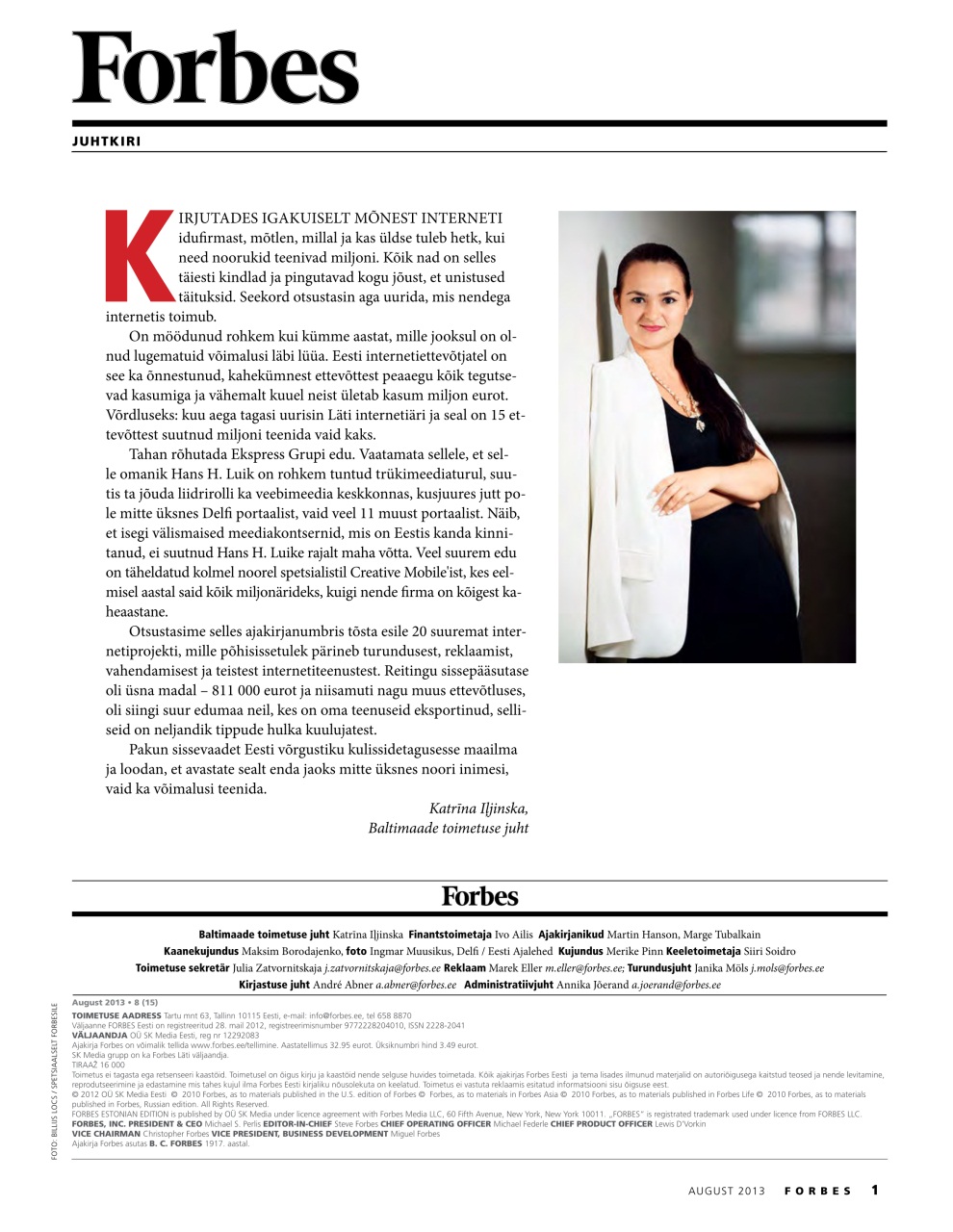 Forbes Estonia Preview Pages