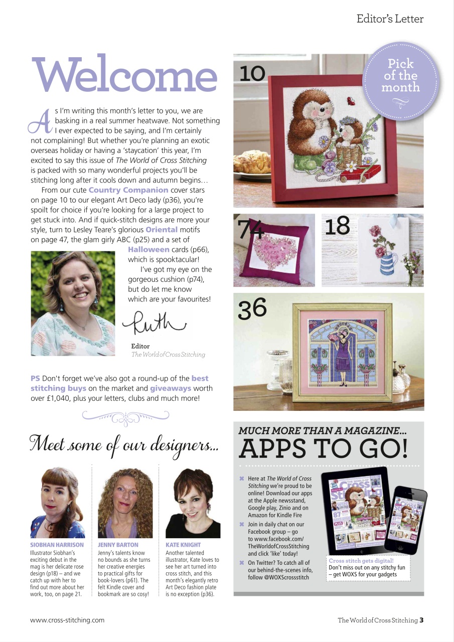 The World of Cross Stitching Preview Pages