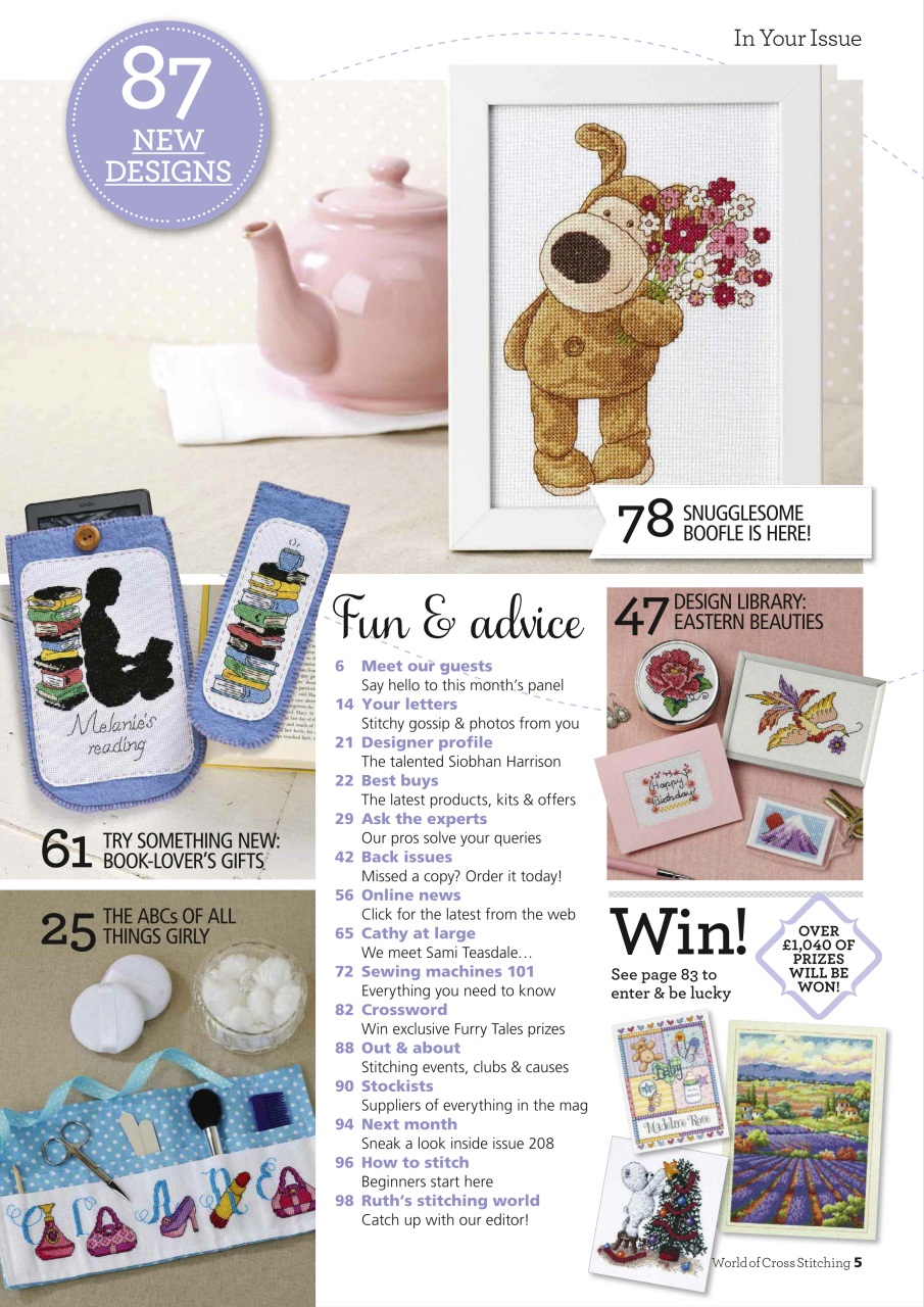 The World of Cross Stitching Preview Pages