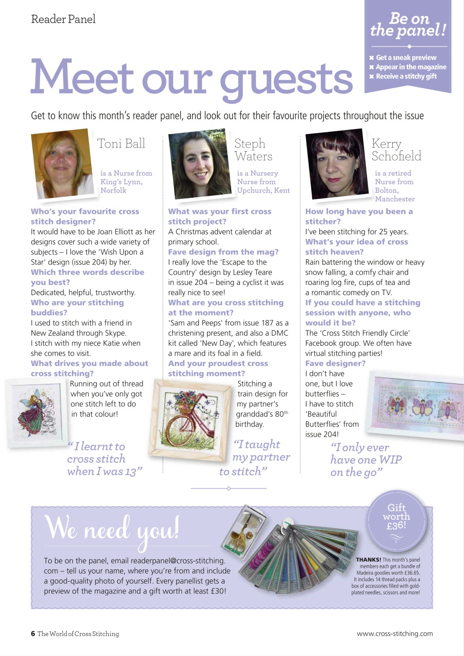 The World of Cross Stitching Preview Pages