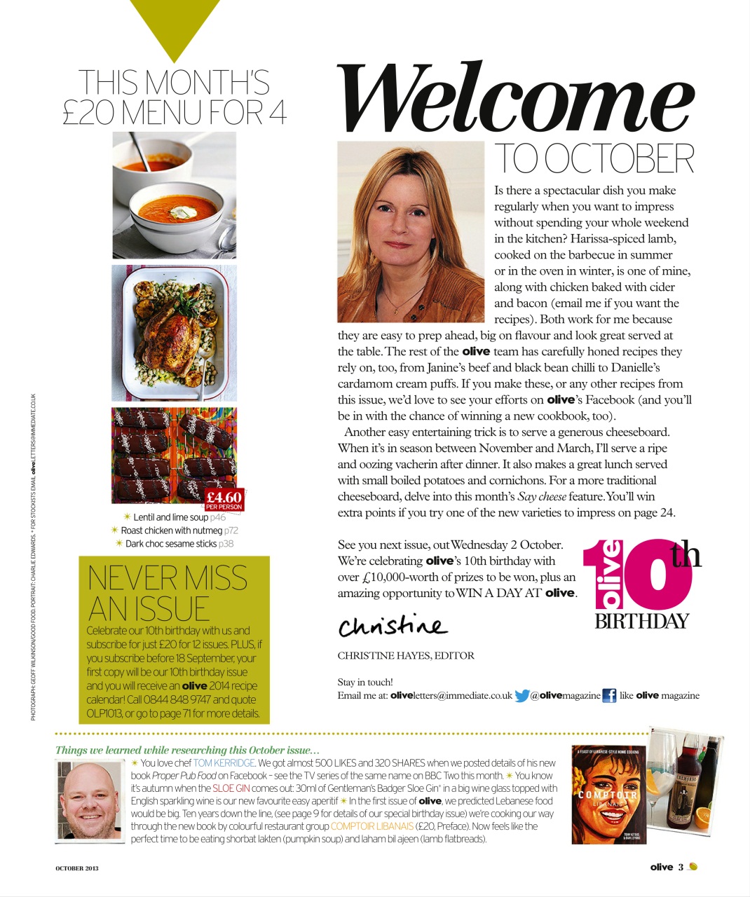 Olive Magazine Preview Pages