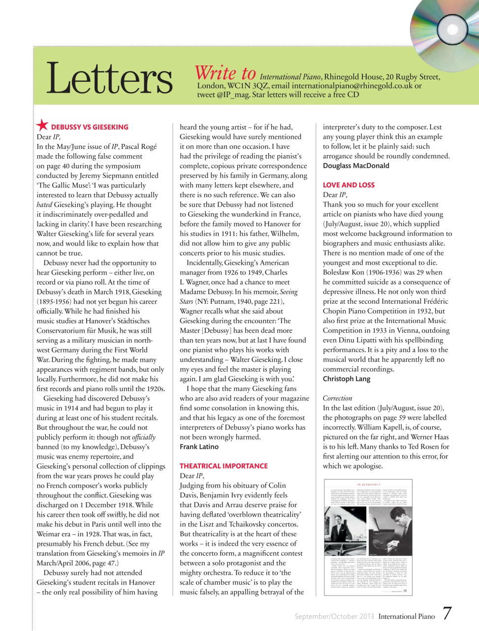 International Piano Preview Pages