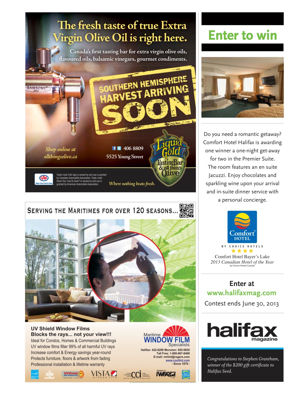 Halifax Magazine Preview Pages