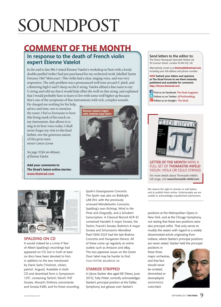 The Strad Preview Pages