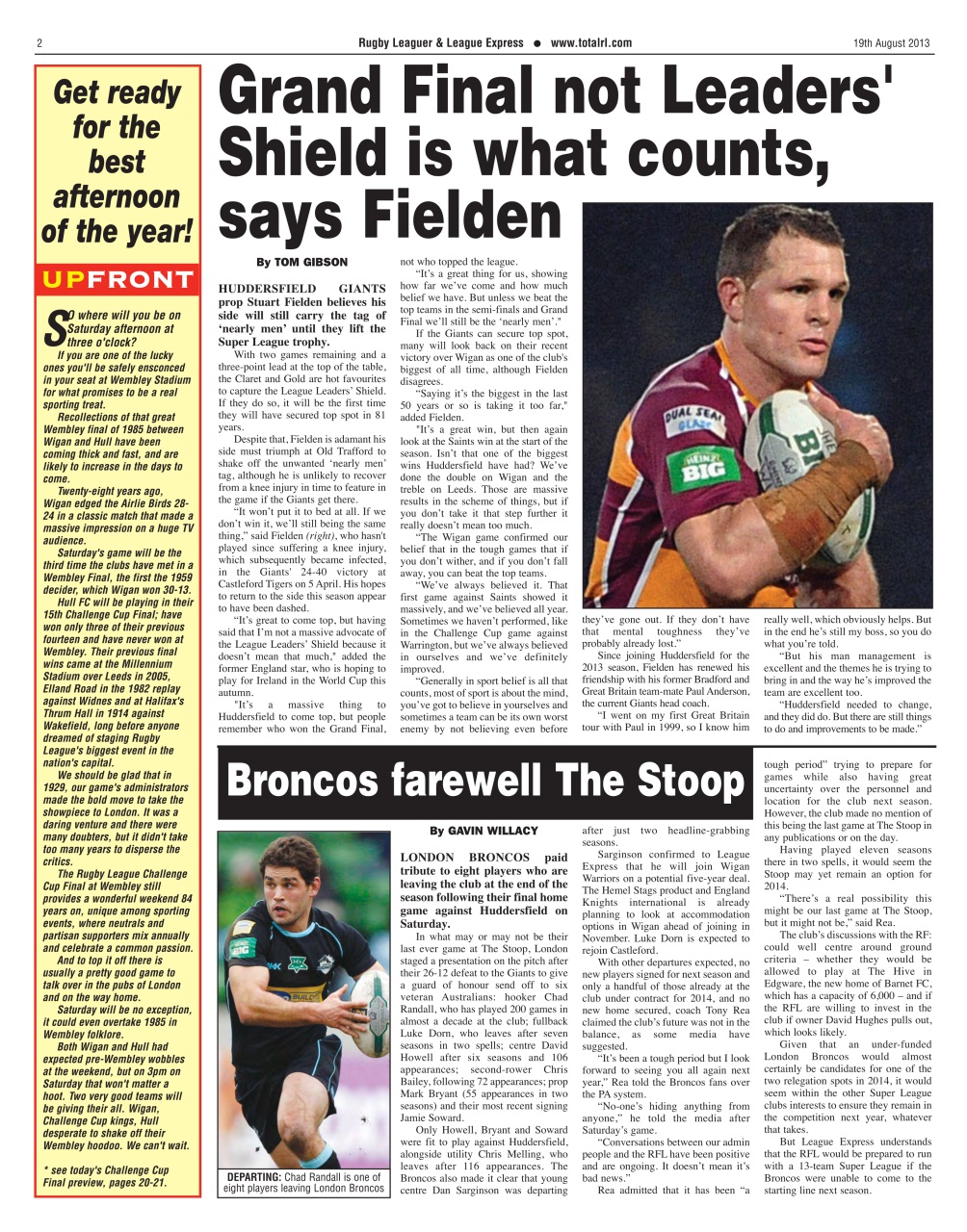 League Express Preview Pages