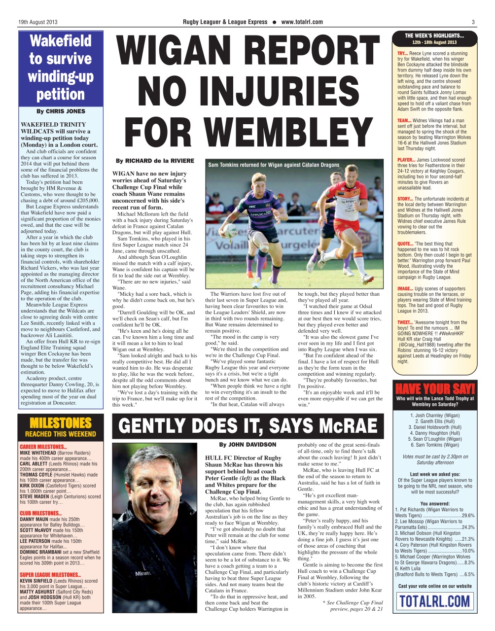 League Express Preview Pages