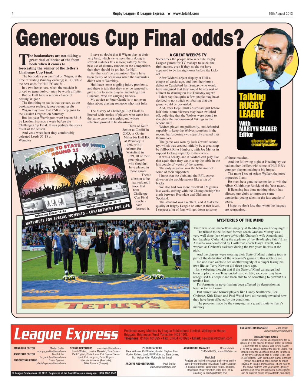 League Express Preview Pages