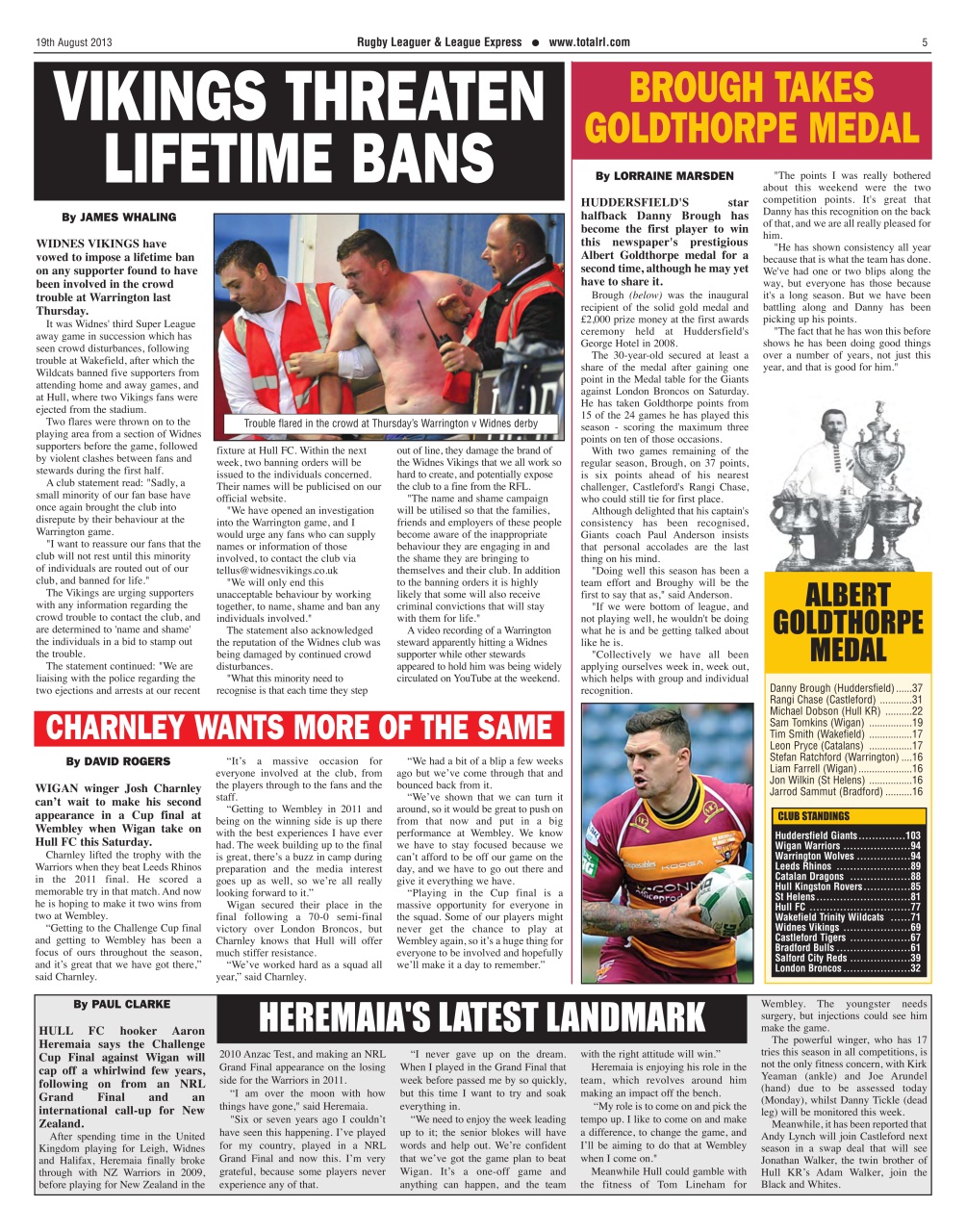 League Express Preview Pages