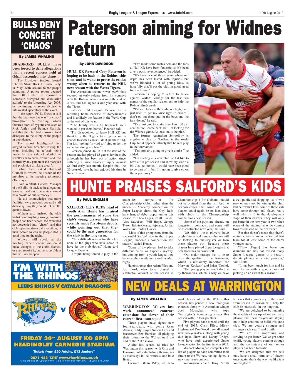 League Express Preview Pages