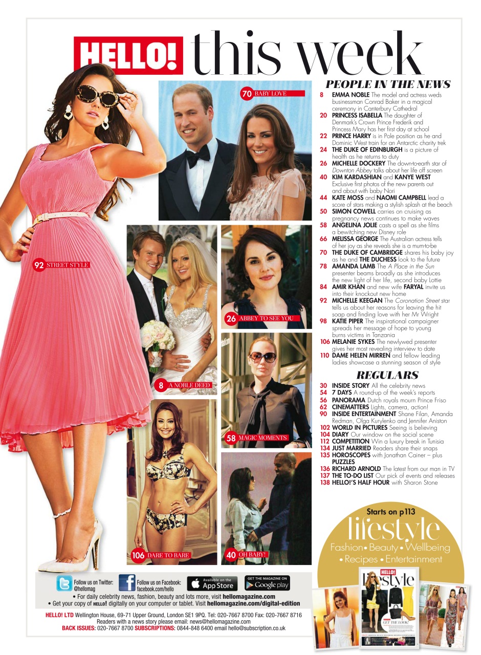 Hello! Magazine Preview Pages