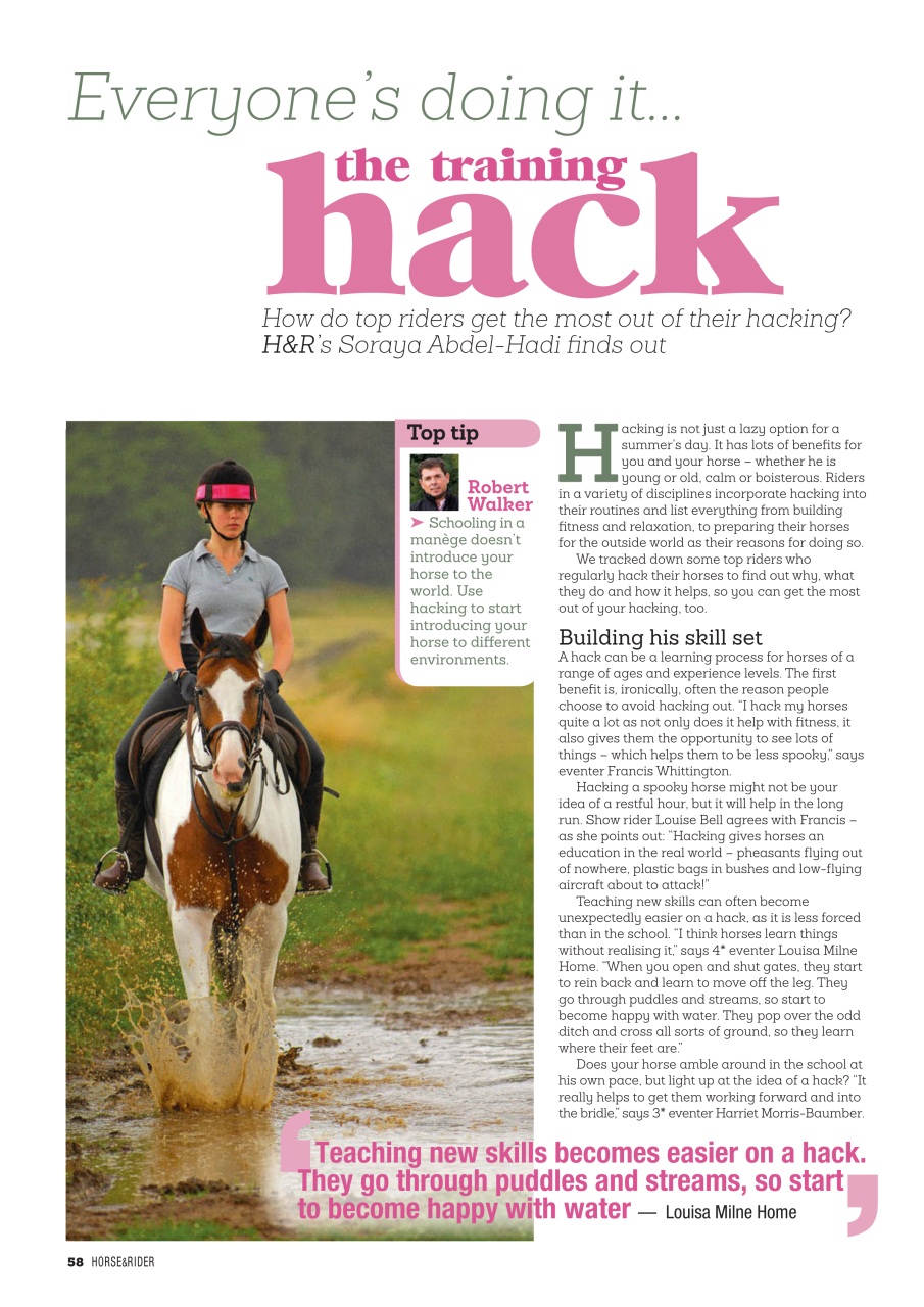 Horse&Rider Magazine - UK equestrian magazine for Horse and Rider Preview Pages