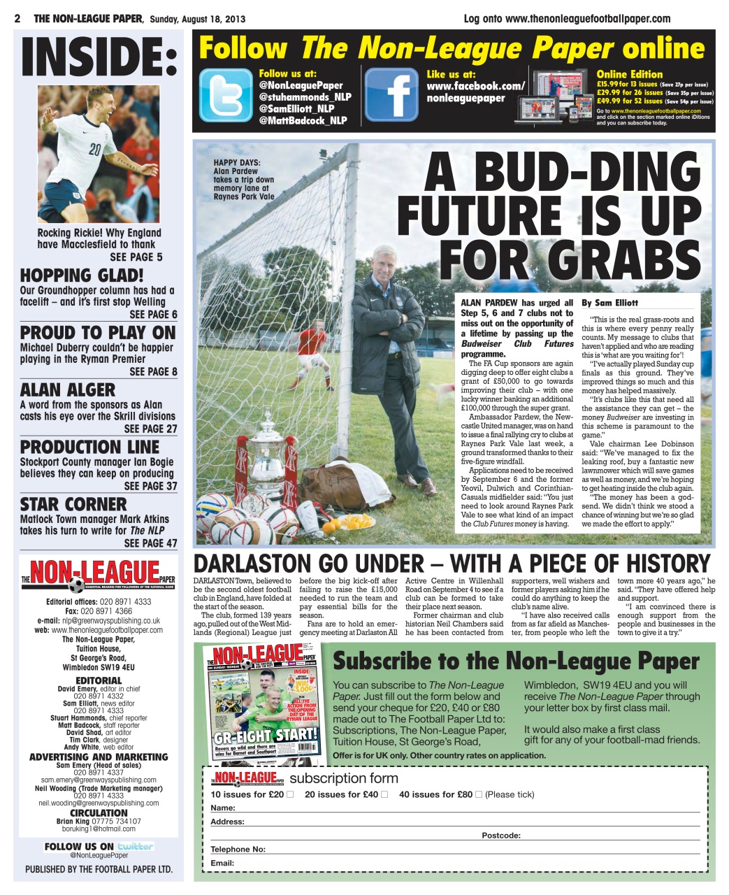 The Non-League Football Paper Preview Pages